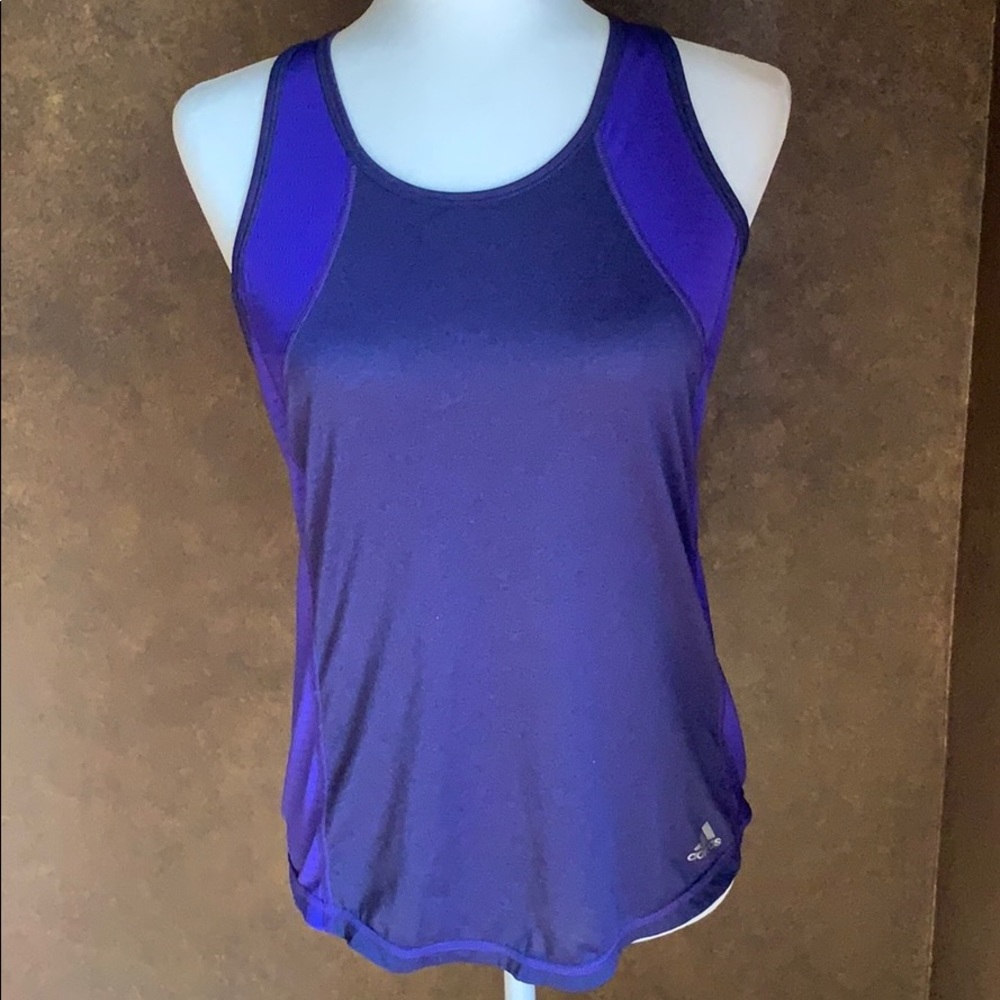 adidas purple workout tank